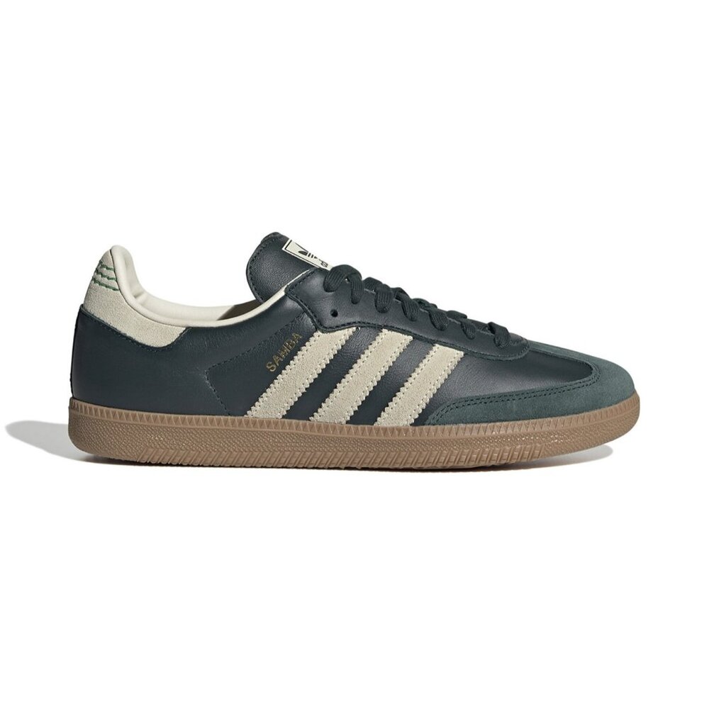 adidas Originals Samba OG Sz 7.5 Men Sneaker Shadow Green Cream White ID1483 NEW
